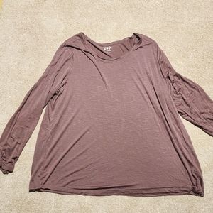 Maurices 24/7 Mauve LS Top 2x